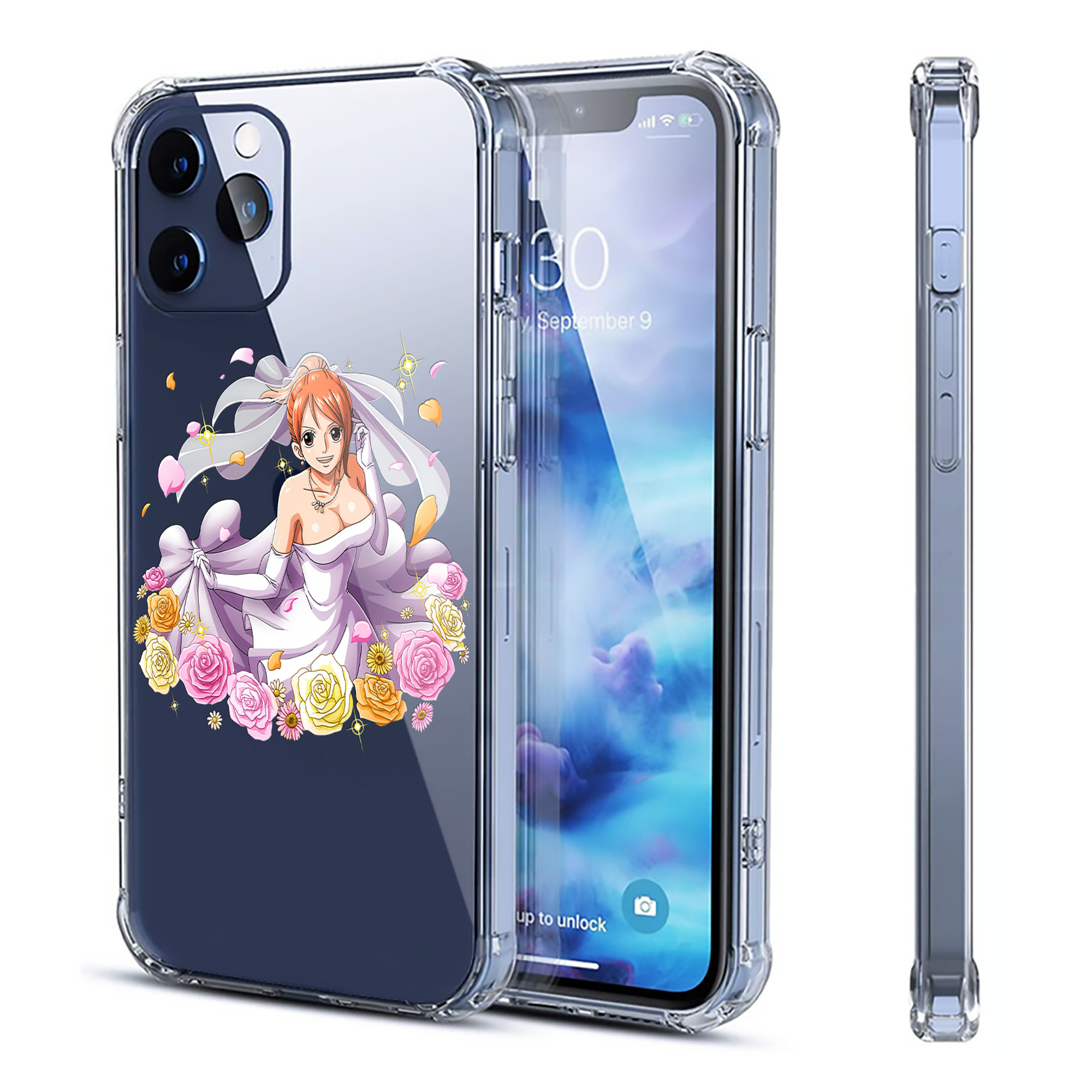 （画像用） ワンピース ナミ ONE PIECE Nami 【iPhone 12シリーズ対応】透明スマホケース（クリアソフトケース）